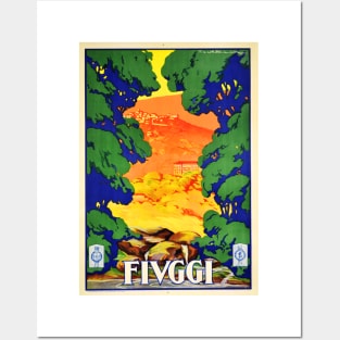 FIUGGI ITALY ENIT Vintage Travel Advertisement by Tito Corbella Lithograph Posters and Art